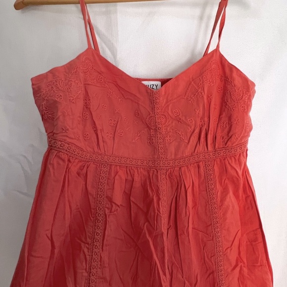 Double layer Maxi dress - Embroidered,   100% cotton - Picture 1 of 9